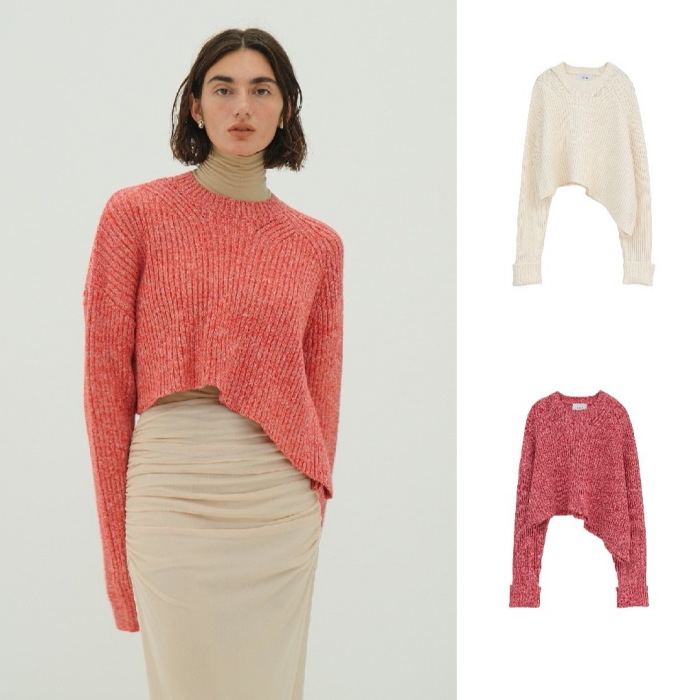 18日まで価格！新品未使用！CLANE コットンショートニットトップス CLANE（クラネ） コットン ショート ニット トップス COTTON SHORT