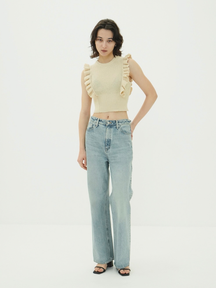 CLANE（クラネ） 即日発送 正規商品 フリル スリーブ ニット トップス