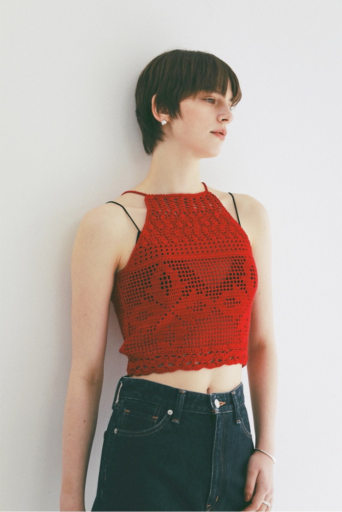 【新作未使用】CLANE ニットキャミ CLANE（クラネ） 正規商品 クロシェ キャミ ニット CROCHET CAMI KNIT