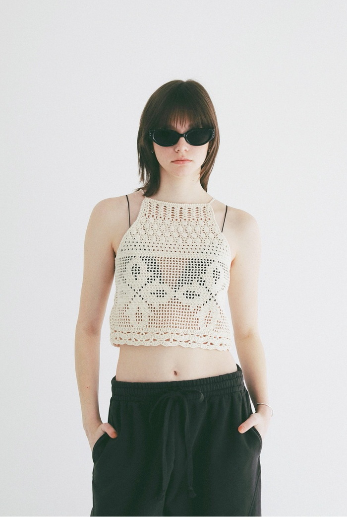 CLANE（クラネ） 正規商品 クロシェ キャミ ニット CROCHET CAMI KNIT