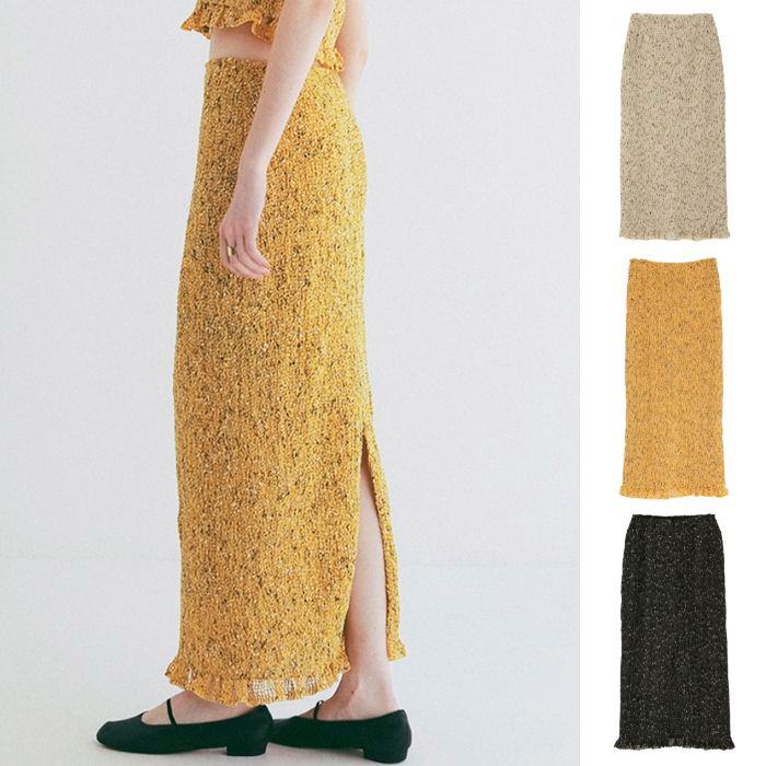 CLANE（クラネ） 正規商品 ボトムス スカート ミックス メッシュ