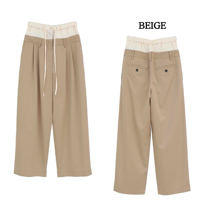 CLANE（クラネ） 即日発送 正規商品 Wウエスト ワイド スラックス