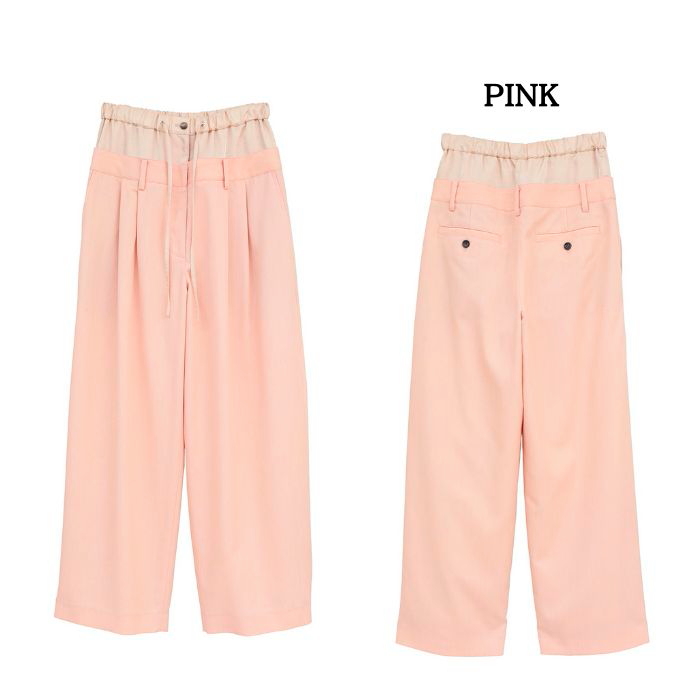 CLANE（クラネ） 即日発送 正規商品 Wウエスト ワイド スラックス