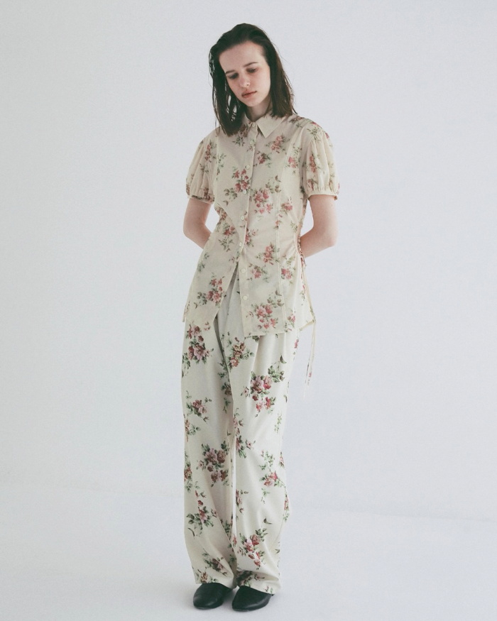 CLANE（クラネ） 即日発送 正規商品 シャツ フラワー サイド ホール 