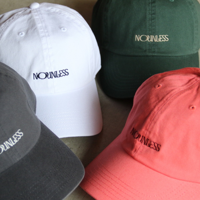 nounless ロゴキャップ ダークグリーン NOUNLESS 正規商品 キャップ ナウンレス ロゴ LOGO CAP