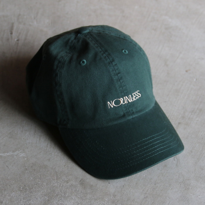 nounless ロゴキャップ ダークグリーン NOUNLESS 正規商品 キャップ ナウンレス ロゴ LOGO CAP