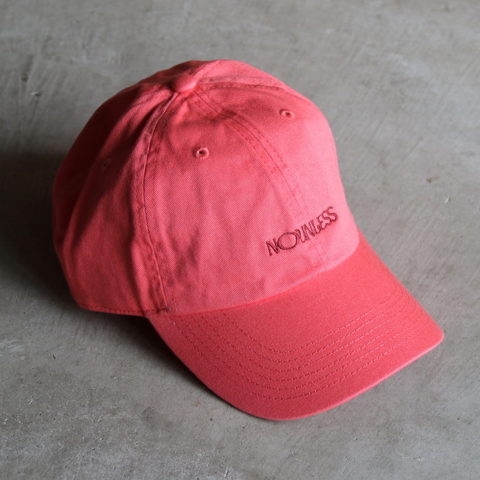 nounless ロゴキャップ ブラック NOUNLESS LOGO CAP
