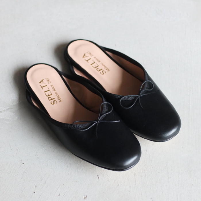 SALE 40%OFF スペルタ シューズ SPELTA OLGA MULE NAPPA NERO バレエ