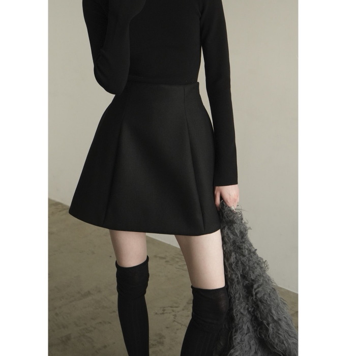 CLANE - ミニスカート - WIDE BELT CONSTRUCTIVE MINI SKIRT
