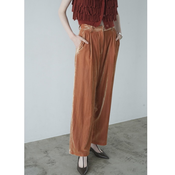 新品¥38,500タグ付き♡2024Rene ベロアパンツ(ラテ)