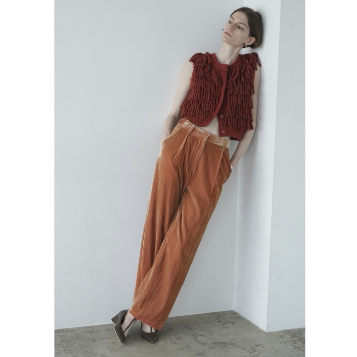 CLANE SALE 50%OFF 正規商品 パンツ クラネ ベロア タック
