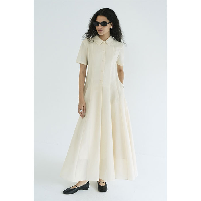 CLANE 正規商品 ワンピース クラネ フラフィー シアー 半袖