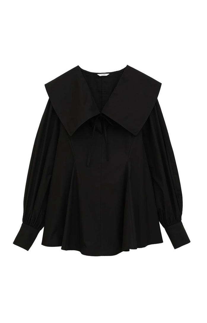 CLANE BIG COLLAR DRAWSTRING BLOUSE | FLICKA ASHIYA