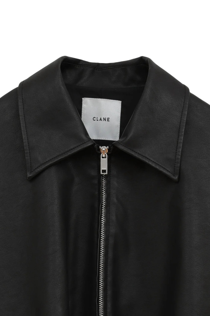 [美品]CLANEクラネ　EGG エッグFAKE LEATHER JACKET CLANE（クラネ）の「CLANE クラネ “EGG FAKE LEATHER JACKET