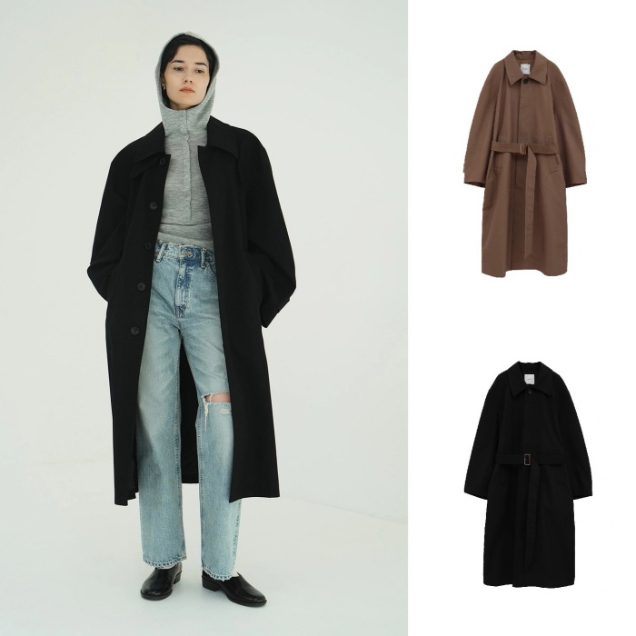 CLANE（クラネ） 正規商品 バルキーライン サテン コート BULKY LINE