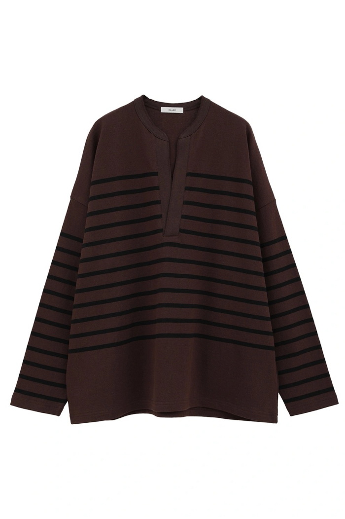 CLANE/クラネWIDE HENRY BORDER TOPS：ボーダートップス CLANE（クラネ）の「【CLANE/クラネ】WIDE HENRY BORDER TOPS