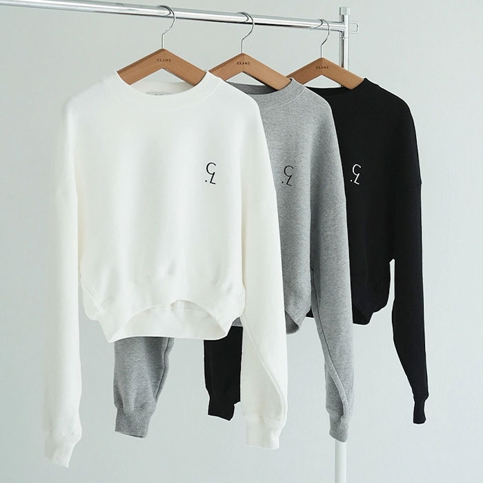 CLANE（クラネ） 正規商品 トップス ロゴ ショート スウェット