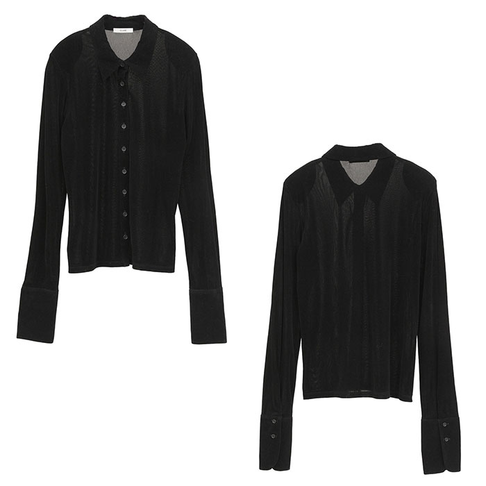 CLANE（クラネ） 正規商品 トップス チュールフロッキー シャツ TULLE