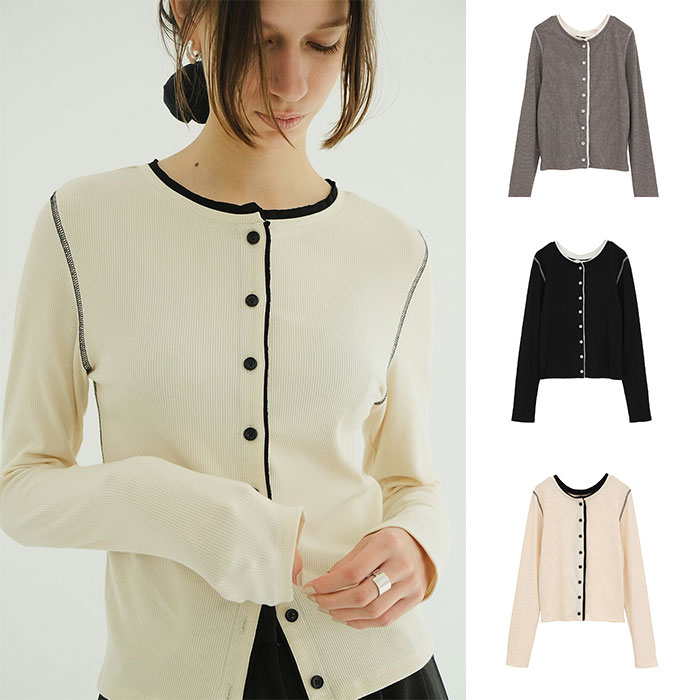 CLANE（クラネ） 正規商品 トップス ダブルフェイス バイカラー