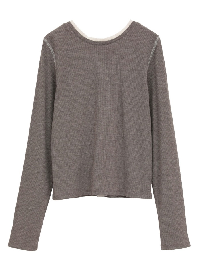 CLANE（クラネ） 正規商品 トップス ダブルフェイス バイカラー