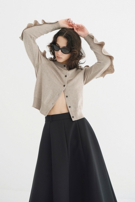 CLANE（クラネ） 正規商品 カーディガン ダブルフェイス ショルダー