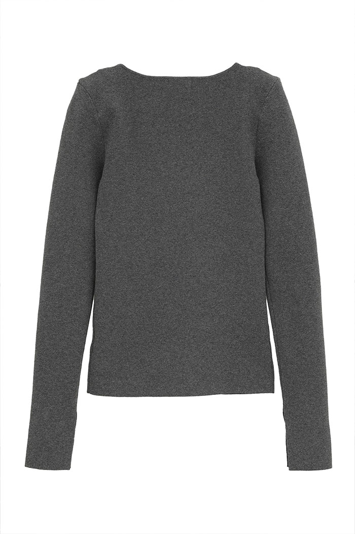 CLANE ファードットニットトップス クラネ　グレー　長袖　正規品　2 ウール CLANE ファードットニットトップス クラネ グレー 長袖 正規品 2