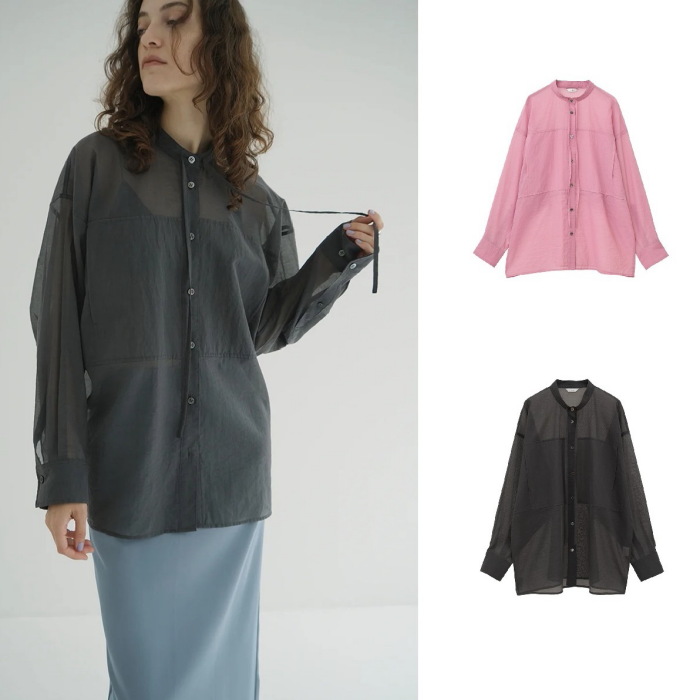 CLANE クラネミント色 シアーシャツ サイズ2 新品未使用タグ付き CLANE 正規商品 シャツ トップス クラネ シアー ドルマン SHEER