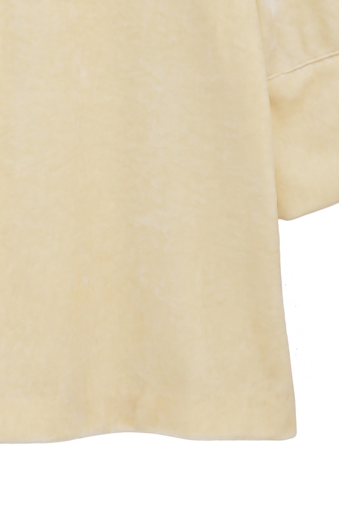 CLANE 正規商品 クラネ クラッシュ ベロア ポロトップス CRUSHED VELOUR POLO TOPS アイボリー/ブラウン/ブラック 3色展開 2025秋冬新作 CLANE 正規商品 クラネ クラッシュ ベロア ポロトップス CRUSHED