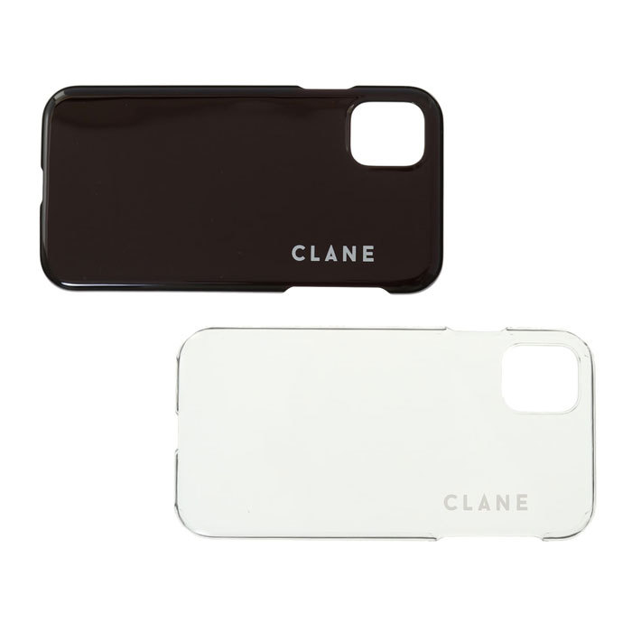 SALE 50%OFF 即日発送 正規商品 CLANE iphoneケース クラネ アイフォンケース iPHONE CASE iPhone11 XR  ブラック・クリア BLACK CLEAR 2色展開