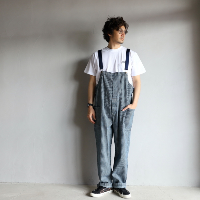 COOKMAN オーバーオール クックマン フィッシャーマンズオーバーオール ヒッコリー Fisherman's Bib Overall  Hickory ネイビー Navy 2021春夏新作 :23103848:Charger.web-store - 通販 - Yahoo!ショッピング