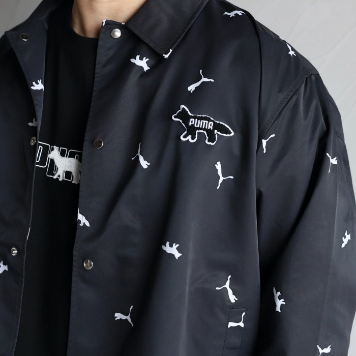 夏・お店屋さん 新品 MAISON KITSUNE×puma コラボ 総柄 コーチ