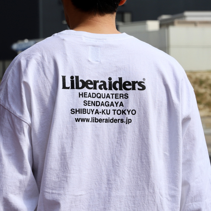 リベレイダース ロンT トップス LIBERAIDERS ヘッド クオーター ロゴ 