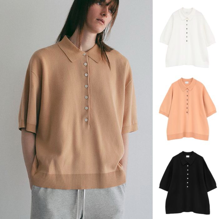 MANOF（マノフ） 正規商品 トップス ルーズ ポロ ニット LOOSE POLO