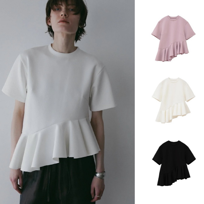 MANOF（マノフ） 正規商品 トップス フリル デザイン カット トップス