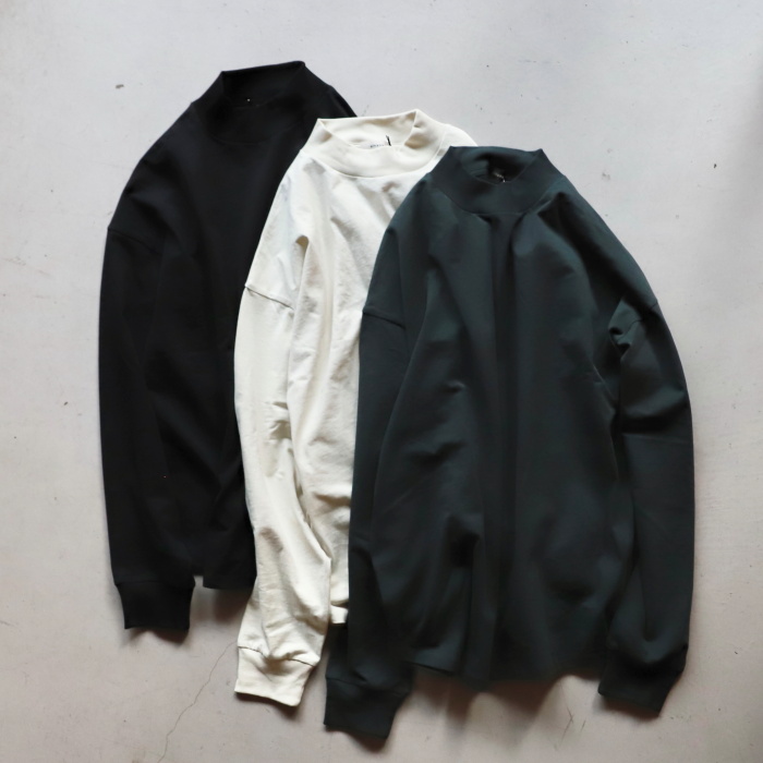 alvana ウール100% シャツ　Mサイズ相当 alvana（アルヴァナ） トップス ロンT 無地 空紡 ミドルネック