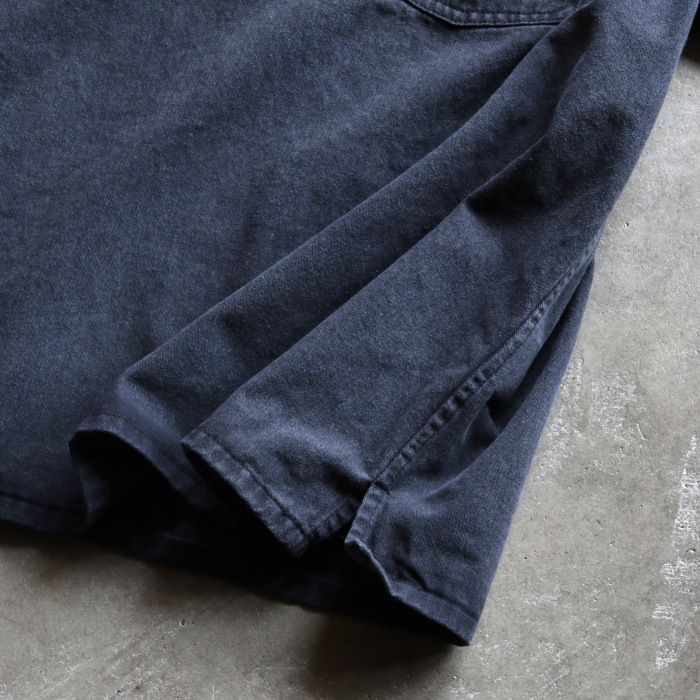 alvana（アルヴァナ） トップス ブラック ツイル ハーフジップ 半袖