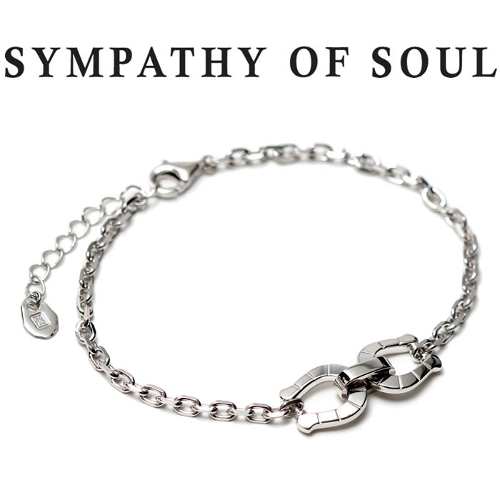 SYMPATHY OF SOUL シンパシーオブソウル Horseshoe Chain Bracelet Silver  ホースシューチェーンブレスレット シルバー