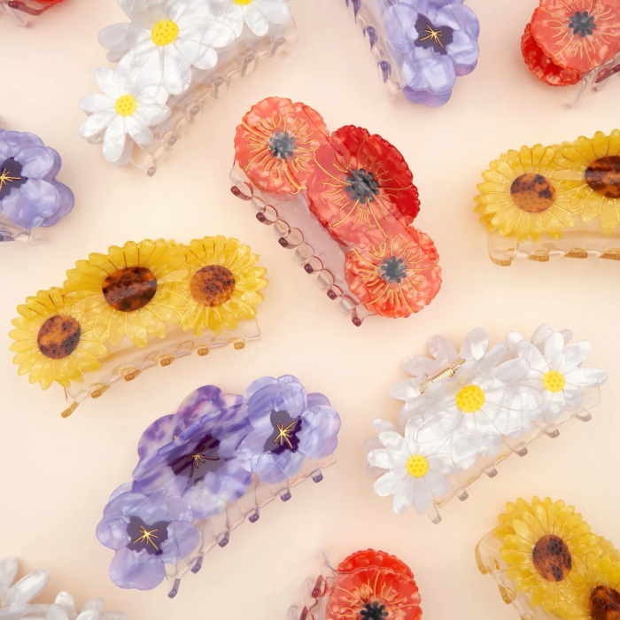 ククシュゼット 正規商品 ヘア アクセ クリップ かわいい 花 フランス