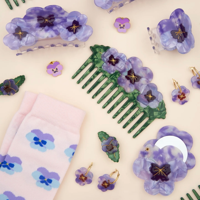 ククシュゼット 正規商品 ヘア アクセ クリップ かわいい 花 フランス