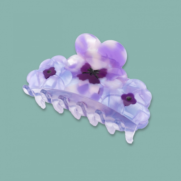 accca ヘアクリップ 紫