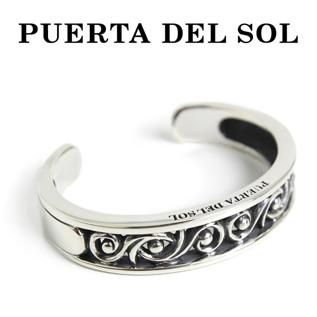 PUERTA DEL SOL/プエルタデルソル バングル Scroll work シルバー950