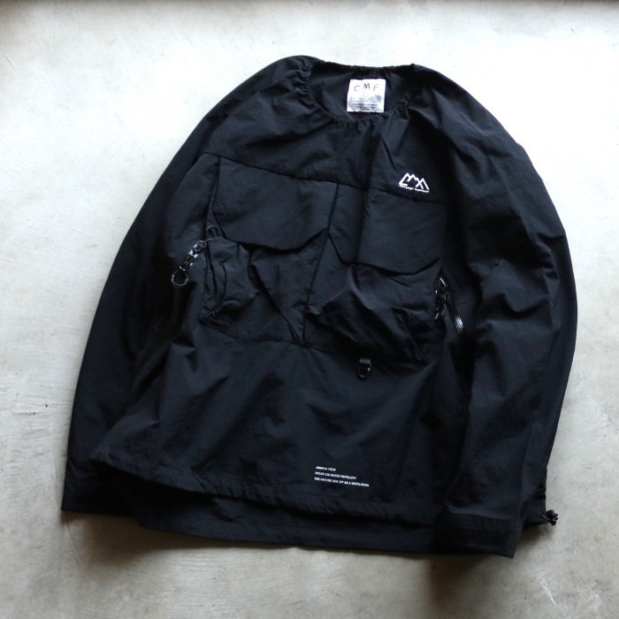 CMF OUTDOOR GARMENT トップス アウター アウトドア レジャー アノラック クルー ANORAK CREW ブラック BLACK  2024春夏新作