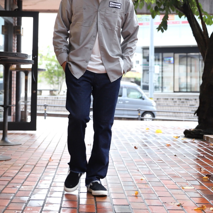 世界の人気ブランド CHARGER 別注 デニム EDIT CLOTHING オリジナル スラックス２way Original denim  slacks ワンウォッシュ One wash 2022秋冬新作 smotion.ignicaodigital.pt