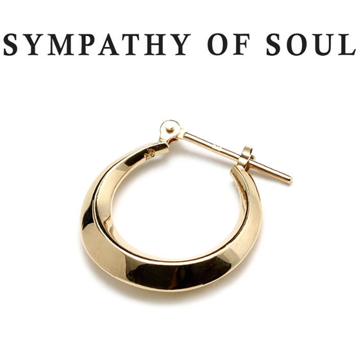 SYMPATHY OF SOUL シンパシーオブソウル Moon Hoop Pierce K10 Yellow