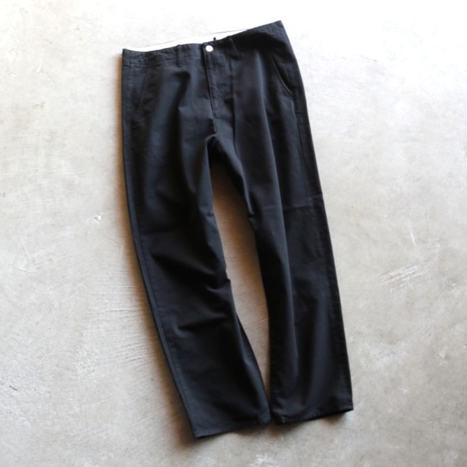 OVY チノパンツ 新作 ブラック Standard Cotton Chino Trousers (black) | OVY