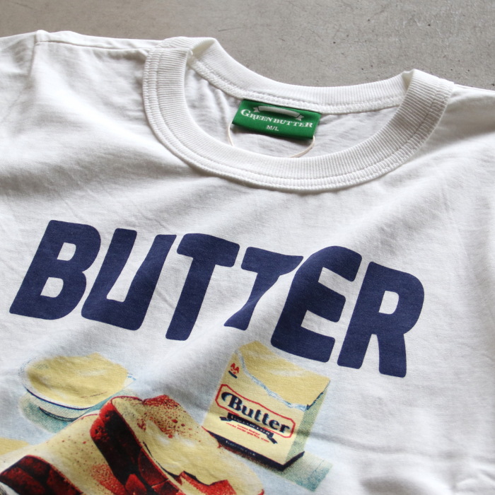 ●GREEN BUTTER●Butter Toast Tシャツ★韓国の人気★日本未入荷 GREEN BUTTER トップス 韓国 正規販売 グリーンバター バター