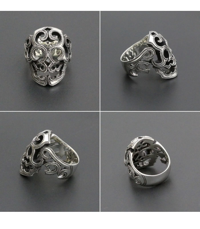 GARDEL ガーデル 公式通販, SURVIVE SKULL RING スカルリング SILVER 