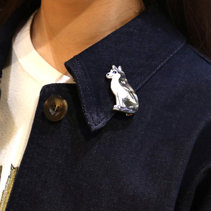 ククシュゼット 正規商品 ヘア アクセ ピン クリップ 犬