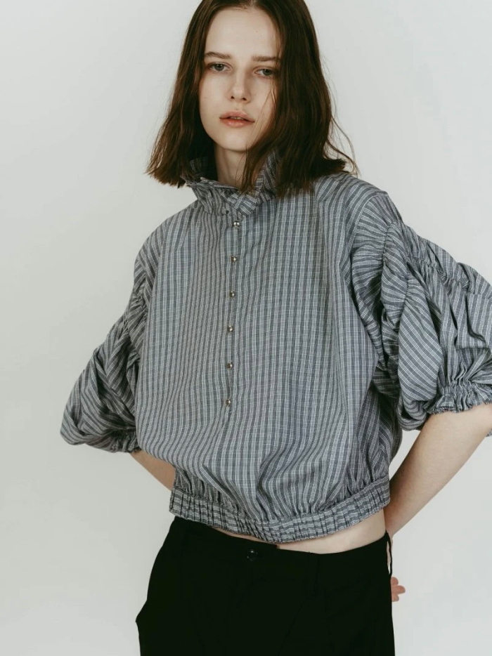 Knuth Marf volume blouseボリュームスリーブブラウス完売 Knuth Marf（クヌースマーフ） ブラウス メニー ウェイ フリル