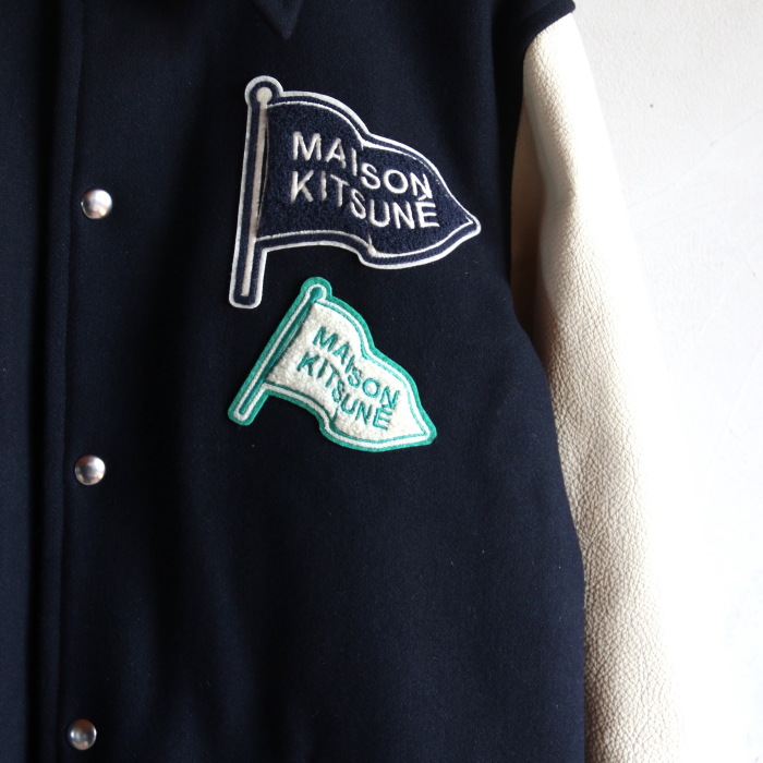 MAISON KITSUNE メゾンキツネ アウター レザー スリーブ ロゴ